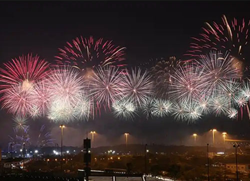 微山县焰火晚会